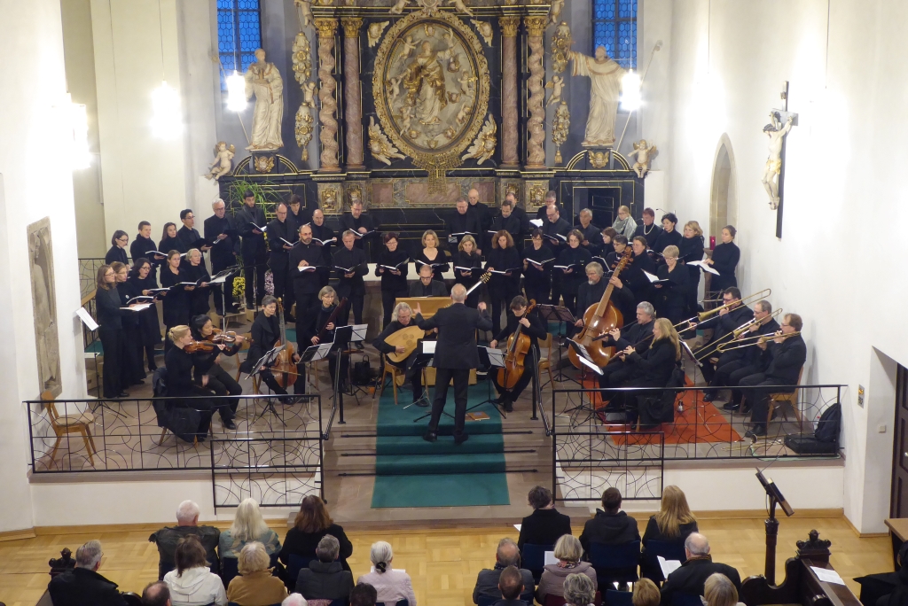 Der Kurt-Thomas-Kammerchor mit dem Telemann-Ensemble Frankfurt in der Benediktinerinnenabtei Kloster Engelthal zu Gast im Oktober 2017 | Leitung: Andreas Köhs