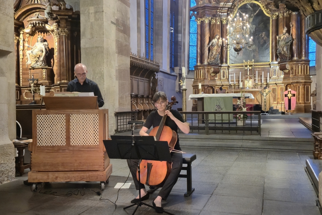 Barocco in due in der Justinuskirche in Frankfurt Höchst | Petra Köhs, Barockcello und Andreas Köhs, Truhenorgel Barocco in due in der Justinuskirche in Frankfurt Höchst | Petra Köhs, Barockcello und Andreas Köhs, Truhenorgel