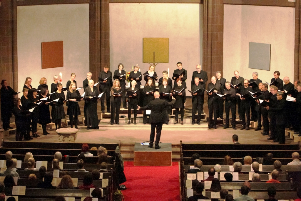 Chorkonzert Kurt-Thomas-Kammerchor im September 2018 in der Dreikönigskirche Frankfurt am Main | Leitung: Andreas Köhs