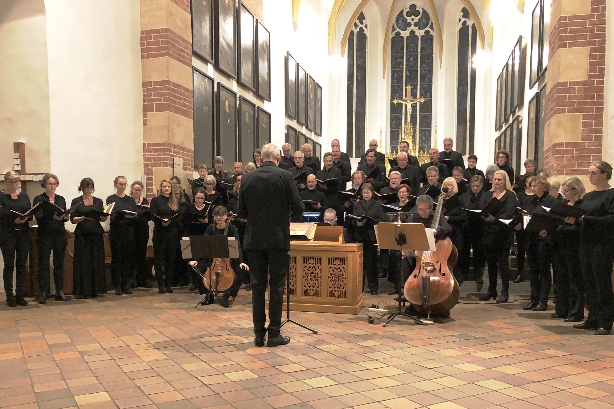 Der Kurt-Thomas-Kammerchor zur Motette in der St. Thomaskirche zu Leipzig im Oktober 2019 | Leitung: Andreas Köhs