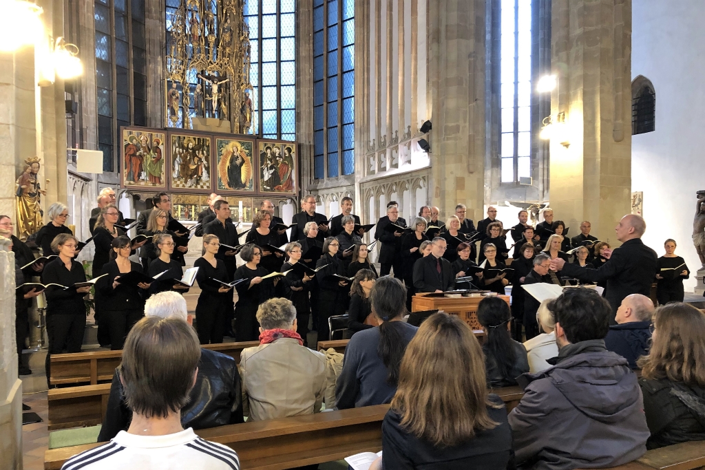 Der Kurt-Thomas-Kammerchor in der St. Moritzkirche zu Halle / Saale zu Gast im Oktober 2019 | Leitung: Andreas Köhs